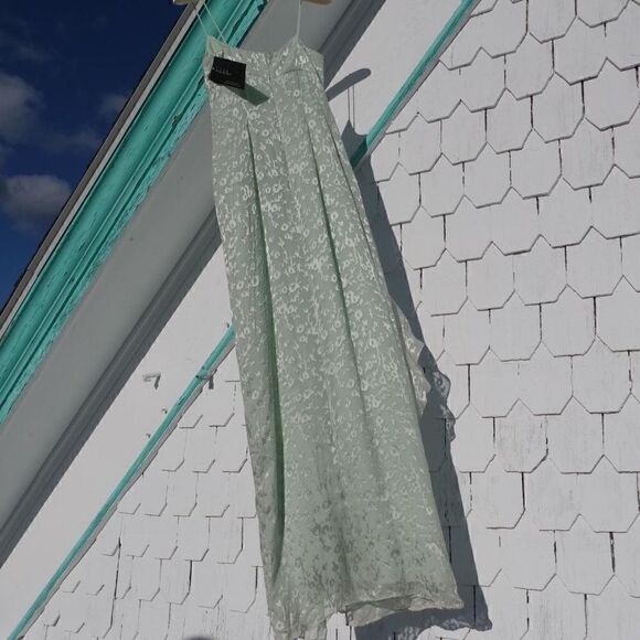 NWT dead/old stock burnout velvet minty mermaid maxi dress - Picture 6 of 13